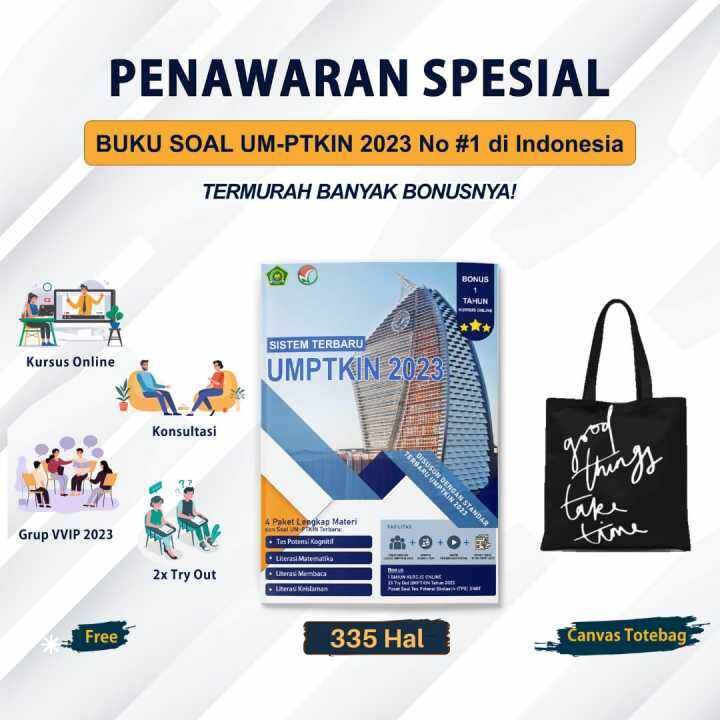 SISTEM BARU! Buku Soal UMPTKIN Tahun 2023 - Persiapan Tes UMPTKIN 2023 ...