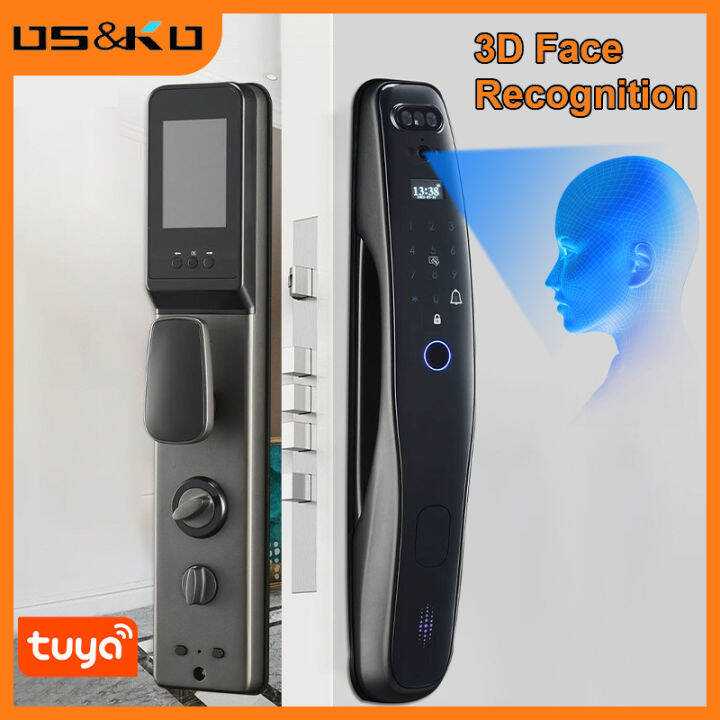 3D Facial Recognition Door Lock with Tuya APP, WiFi Remote Unlock