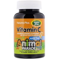 NaturesPlus Source of Life Animal Parade Vitamin C Childrens Chewable Supplement Sugar Free วิตามินซี Nature s Plus naturesplus