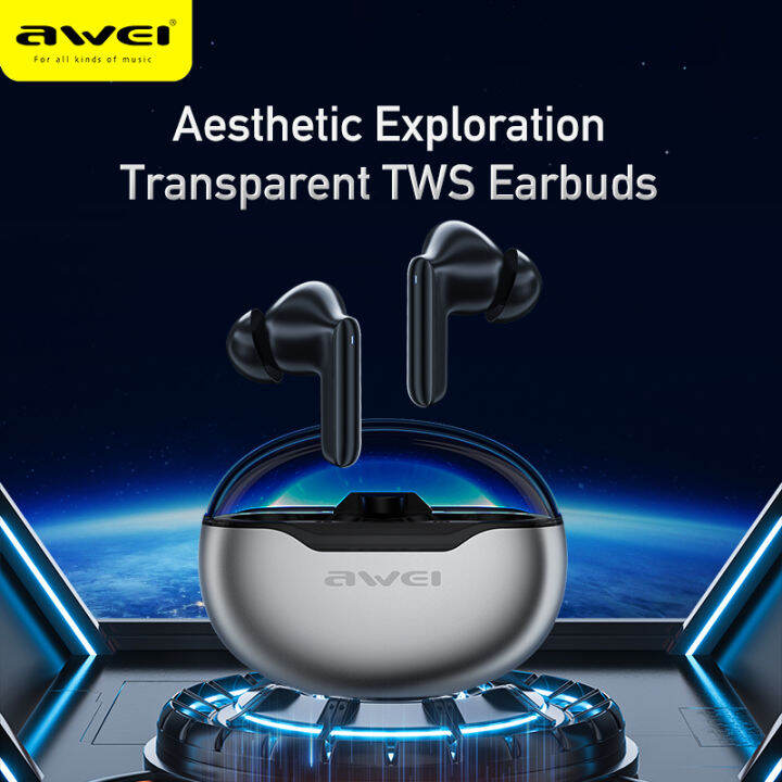 Awei S1 Ultra New Enc Earphones Bluetooth 5 3 Tws Wireless Earbuds Hifi In Ear Dns Call Noise