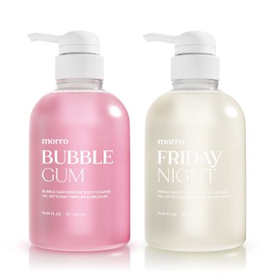 (1 แถม 1) เจลอาบน้ำ Morro กลิ่น Bubble Gum &amp; Friday Night