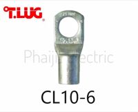 หางปลารุ่นหนาทรงยุโรป แบบท่อ CL 10-6 TLUG ใช้กับสาย 10 sq.mm (100 ชิ้น/ห่อ)CL 10-6 Cable Lugs E-Copper (100 Pieces) CL 10-8 CL 10-6 Cable Lugs