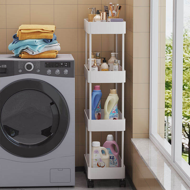 Washing Machine Storage Rack Floor Toilet Laundry Detergent Storage