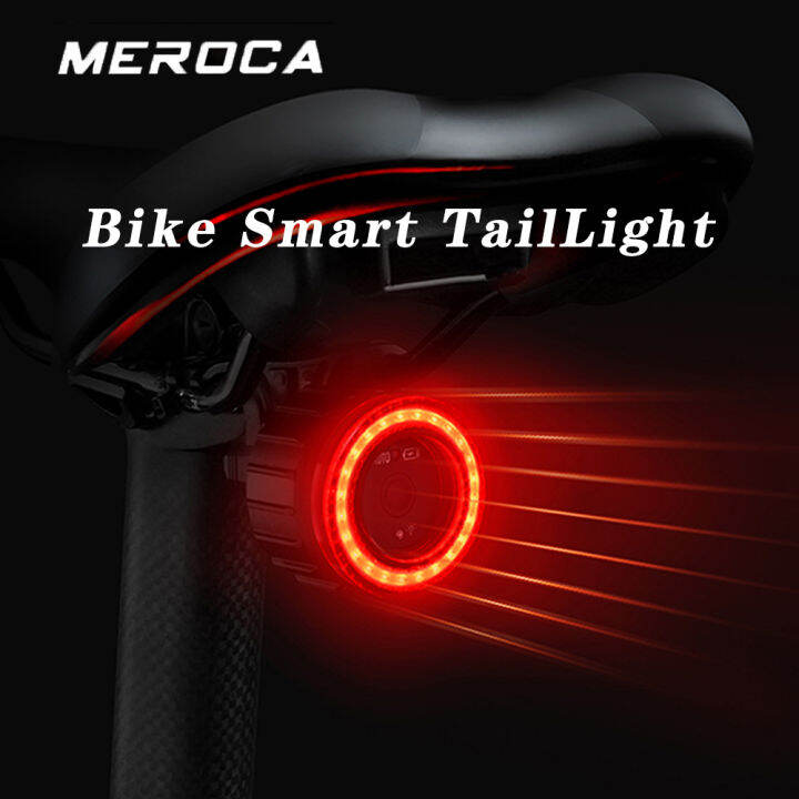 MEROCA Bike Light USB Rechargeable Bicycle Tail Light Waterproof Auto