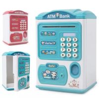 กระปุกออมสิน ออมสิน ATM ดูดแบงค์อัตโนมัต กระปุกออมสินตู้เซฟ มีรหัสสามารถสแกนลายนิ้วมือ มีเสียงเพลง