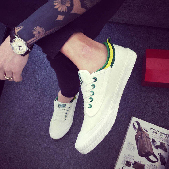 Spring 2023 New Korean Style Versatile Canvas Shoes for Students White