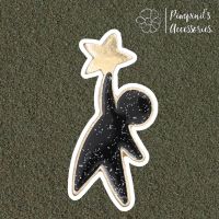 ʕ •ᴥ•ʔ ✿ พร้อมส่ง : เข็มกลัดเซ็ทมนุษย์คว้าดวงดาว | Human Pick The Stars Enamel Brooch Pin.