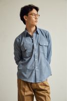 Soft brushed denim shirt