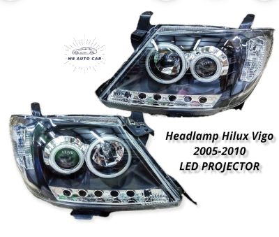 ไฟหน้า VIGO vigo 2005 2006 2008 2010 ไฟหน้าโปรเจคเตอร์ วีโก้ Headlamp Hilux Vigo projector led ปี2005-2010