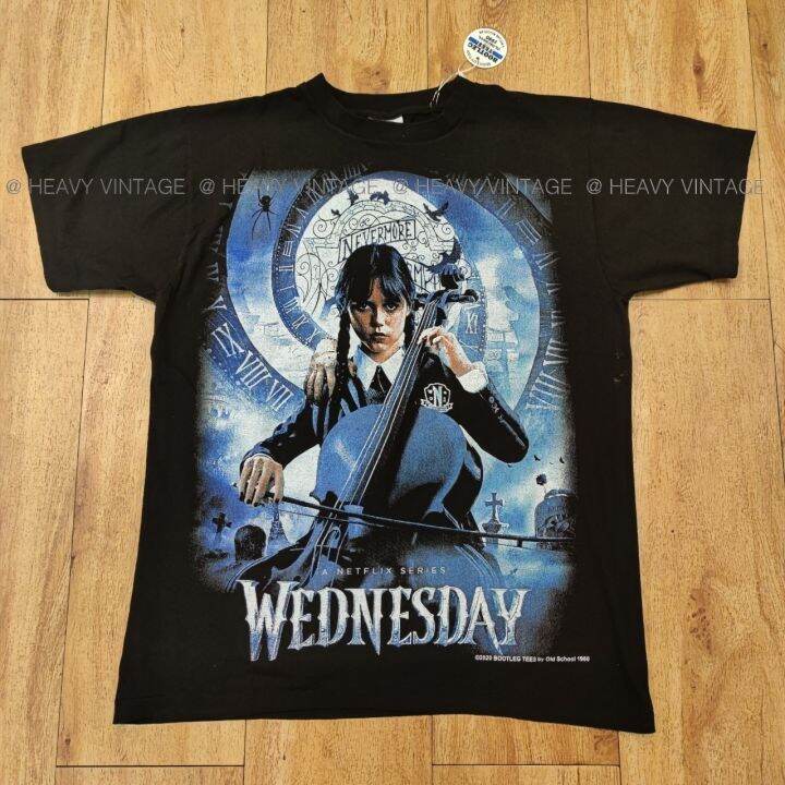 [2]WEDNESDAY ADAMS FAMILYเสื้อลายหนังซีรีย์ | Lazada.co.th