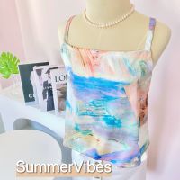 SummerVibes Top color paint เสื้อสายเดี่ยว