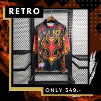 เสื้อฟุตบอลทีม ญี่ปุ่น แขนยาว ย้อนยุค ปี 1998 Retro 1998 Japanese Goalkeeper Red Flame