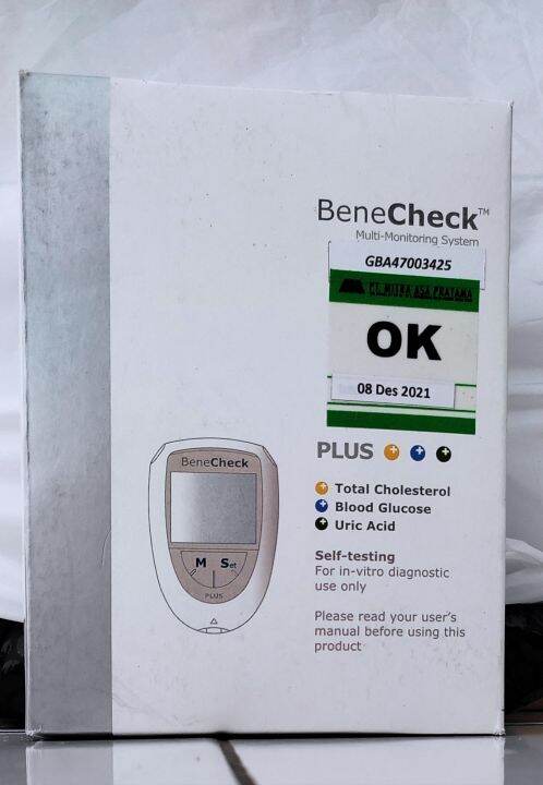 Benecheck Plus BeneCheck PLUS Single Pack/Alat monitor darah 3 in 1 | Lazada Indonesia