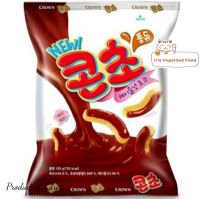 คราวน์ ขนมข้าวโพดอบกรอบเกาหลีรสช็อกโกแลต Crown Corn Choco 66g