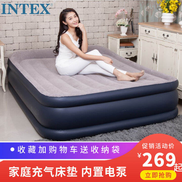 INTX Camping Inflatable Mattress Household Double Air Bed Single Person