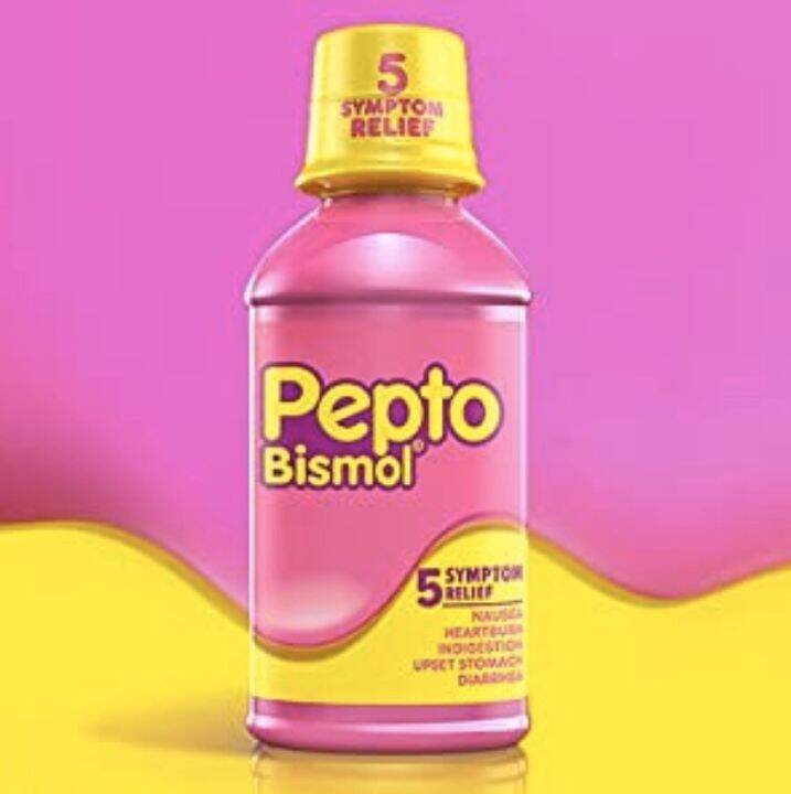 Pepto Bismol 5 Symptoms Relief Liquid 1 Bottle 