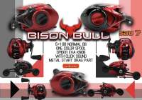 รอกตกปลา หยดน้ำ รอกเบท Bison Bull ‼️New 2023‼️รอบ7.1:1 คลิ๊กเสียงปลาลาก หมุนลื่น สมูท เหมาะสำหรับตีเหยื่อปลอม ปลาล่าเหยื่อทั่วไป