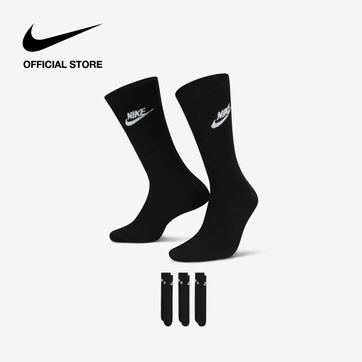 Nike Unisex Sportswear Everyday Essential Crew Socks (3 Pairs) Socks ...