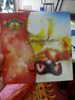 Freeze dry stawberry dark chocolate สตรอว์เบอรี่เคลือบช็อกโกแลตกล่องใหญ่ 100 กรัม