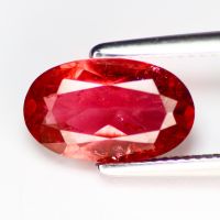 พลอยทัวร์มาลีนแท้ 3.24การัต รูปไข่. Beautiful Natural Pink Tourmaline Oval 3.24Ct Loose Gemstone  Heated Pink Tourmaline from Brazil