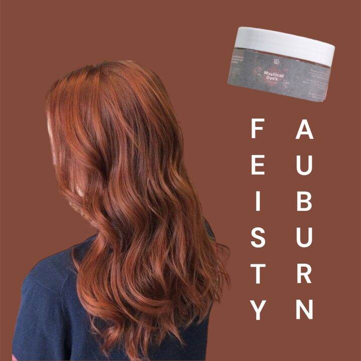 Feisty Auburn (Reddish Brown) Mystical Hair Dye Tub / Bleaching Set
