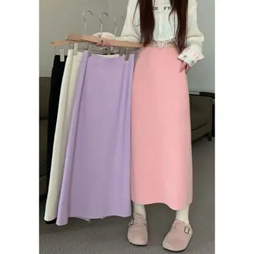 Set áo sơ mi cũng chân váy tím kẻ caro màu pastel | Shopee Việt Nam