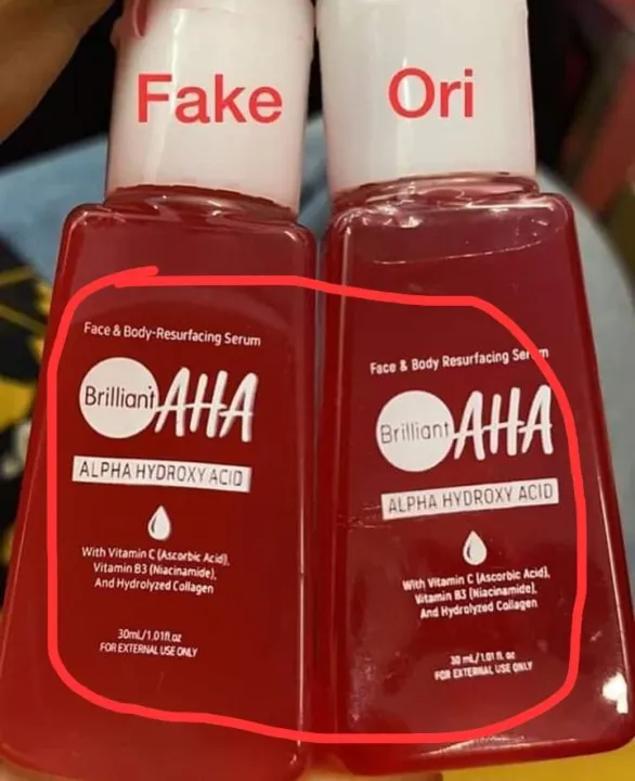 🔥ORIGINAL🔥 BRILLIANT Serum AHA 30ml (Gambar) 100 ORI HQ (Ori Vs Fake