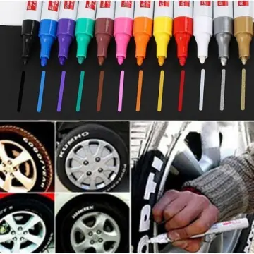 60pcs set sign pen multifunctional high quality color paint marker pen DIY  album graffti pen car tyre paint marker