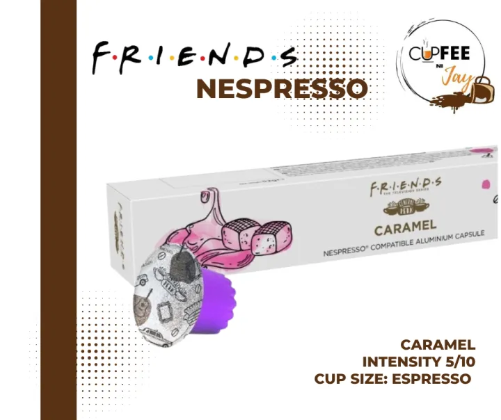FRIENDS Caramel Aluminium Coffee Pods, Nespresso Original Line