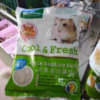 Jolly Cool &amp;fresh (1.2kg.) กลิ่นแอปเปิ้ล ทรายรองกรง ทรายอนามัย สำหรับหนูแฮมสเตอร์ เม่นแคระ