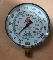 AGF pressure gauge 0-300psi UL/FM เกจวัดแรงดันงานดับเพลิง หน้าปัด 4"  เกลียวลงล่าง 1/4"