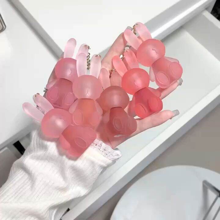 Gege bear Original cute rabbit velvet lip mud lip cheek mud dualuse