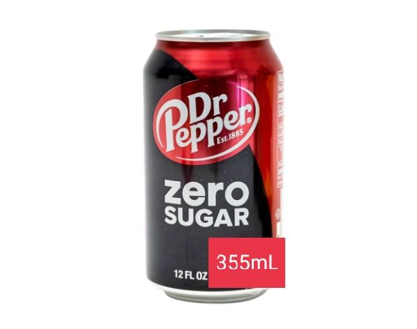 Dr. Pepper Zero Sugar Soda -355mL | Lazada PH