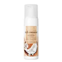 Eveline Rich Coconut Delicate Face Cleansing Foam200ml.โฟมล้างหน้ามะพร้าวอ่อนเหมาะสำหรับทุกสภาพผิว