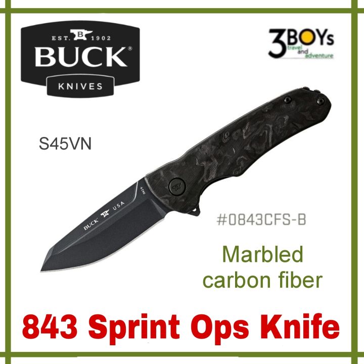 มีด-buck-รุ่น-843-sprint-ops-knife-เป็นมีดระบบ-flipper-เปิดได้ด้วยมือเดียว-ใบมีดเคลือบ-cerakote-สีดำ-ผลิต-อเมริกา