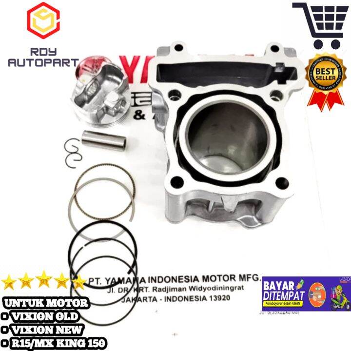 Block Seher Yamaha Vixion Old 3C1 Blok Cylinder Boring Piston Kit Paket