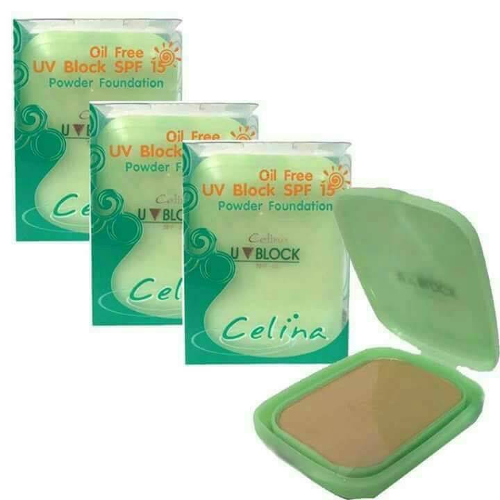 ของแท้-แป้งเซลิน่า-celina-แป้งพริตตี้-รีฟิล-แป้งตลับเขียว-celina-uv-block-oil-free-powder-foundatoin-แป้งชนิดปกปิดพิเศษ-เนื้อเนียนละเอียด-ปกปิดริ้วรอย-จุดด่างดำ-รอยสิวต่างๆได้เนียนกริบ-ปกปิดเนียนสนิท-