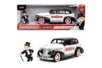 JADA SET MASINUTA METALICA CHEVROLET MASTER DELUXE 1939 SCARA 1:24 SI FIGURINA MR MONOPOLY