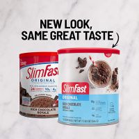 SlimFast Meal Replacement Powder, Original Rich Chocolate Royale, Weight Loss Shake Mix, 10g of Protein, 14 Servings