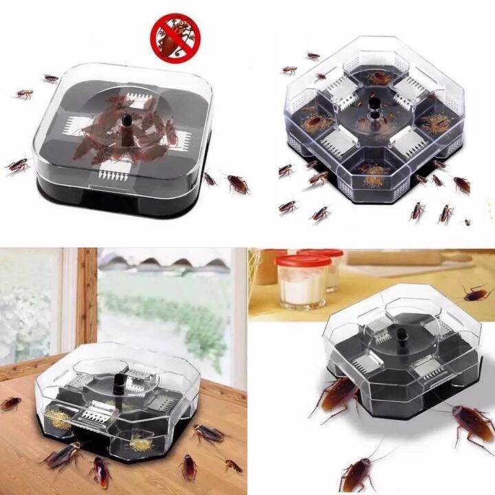 Reusable Cockroach Trap Box Non-Toxic Insert Killer Catcher Pest ...