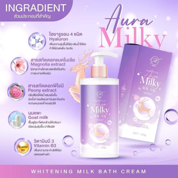 เจ้าแรกในไทย-กับครีมอาบน้ำตัวใหม่-aura-milky