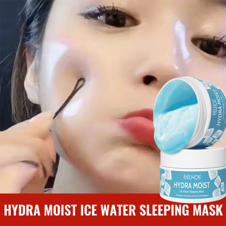 Eelhoe Hydra Moist Ice Water Sleeping Mask Repair Dry Rough Skin Dark Spots Moisturizing 9966