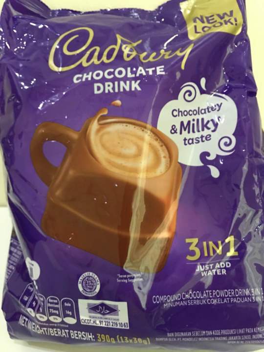 Cadbury Hot Chocolate 3 In 1 Drink - 30g X 10