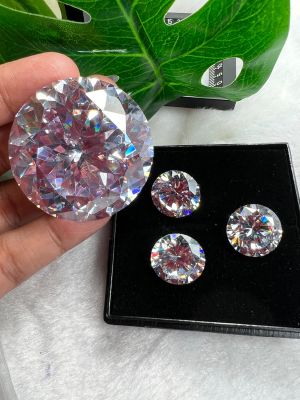 (เพชร CZ)  CUBIC ZIRCONIA WHITE BRILLIANT PREMIUM ROUND 15.00 MM 6 A QUANTITY 1 PIECES เพชรรัสเซีย  สี พรีเมี่ยม สีขาว ขนาด 15.00 มิลลิเมตร (MM ) 1 เม็ด