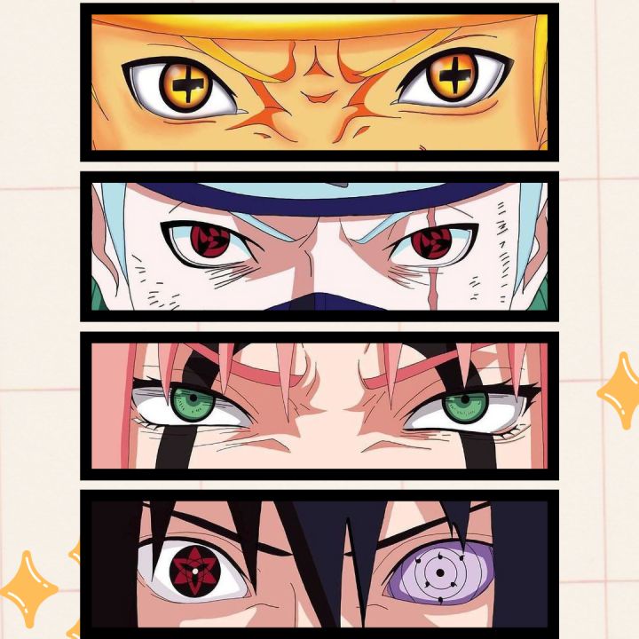 Naruto Eye Slap Vinyl Sticker Otaku Station 