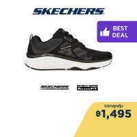 Skechers สเก็ตเชอร์ส รองเท้าผู้ชาย รองเท้าผ้าใบ Men Sport DLux Fitness Box Jump walking Shoes - 232357-BKW Air-Cooled Memory Foam Machine Washable