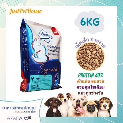 6KG Kippy Signature (คิปปี้) โปรตีน 40% อาหารแมวโภชนาการครบถ้วน สูตร grain free สำหรับแมวทุกช่วงวัย