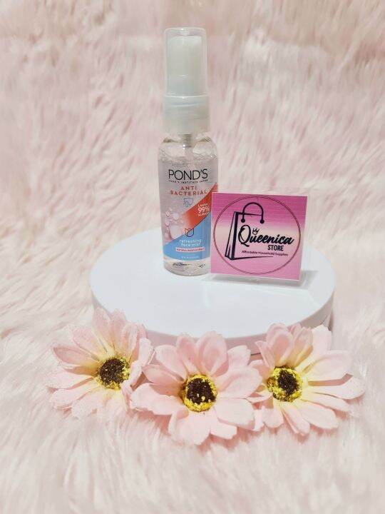 Pond's Anti Bacterial Refreshing Face Mist 50ml (Natural Rose Extract) Lazada PH