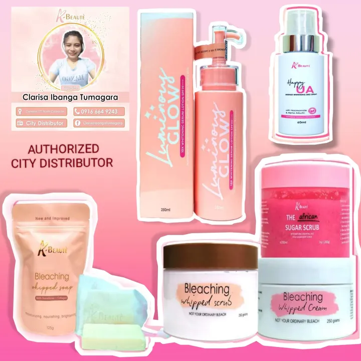 Original KBeauté BLEACHING WHIPPED SCRUB/CREAM/SUGAR SCRUB/SOAP "Not