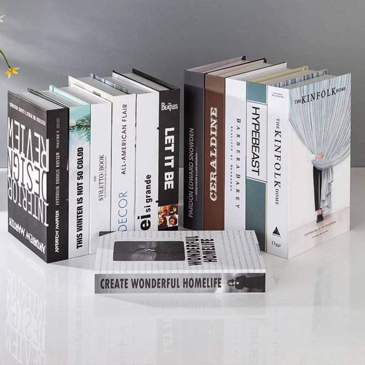Fashion Inspired Decorative Books - Hardcover Fake Decorative Books for  Coffee Table/Shelves with No Pages - Lightweight Aesthetic Book Display  Stack